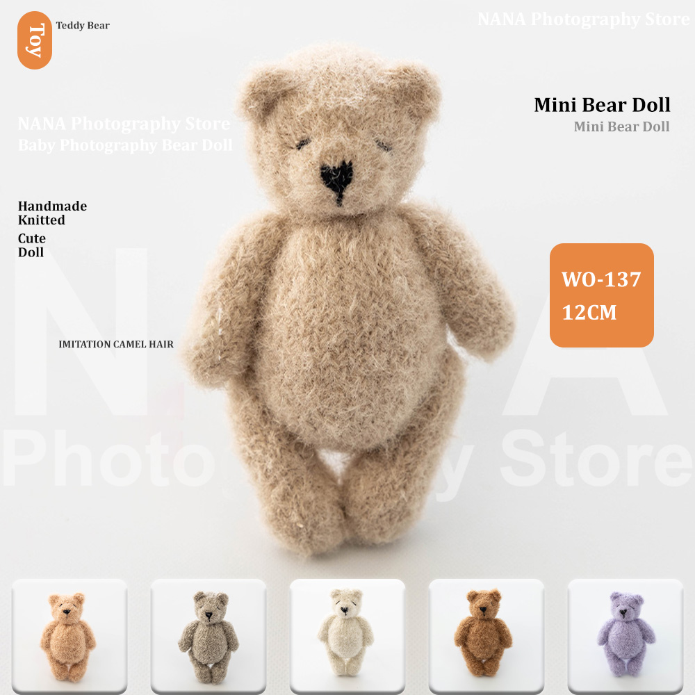 Photographic Memory - Boneka beruang Teddy rajut buatan tangan,