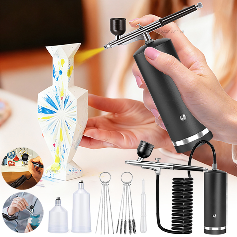 Photography Hobby - Airbrush dengan Kompresor, Pistol Semprot Cat,