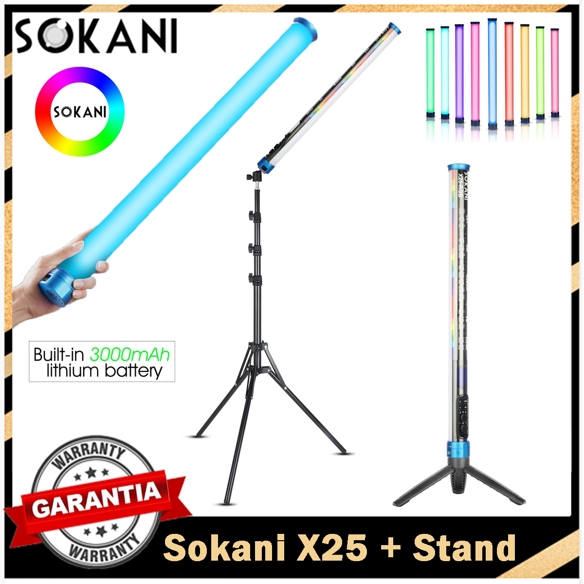 Strobe Light Studio - Sokani X25 RGB Lampu Video LED