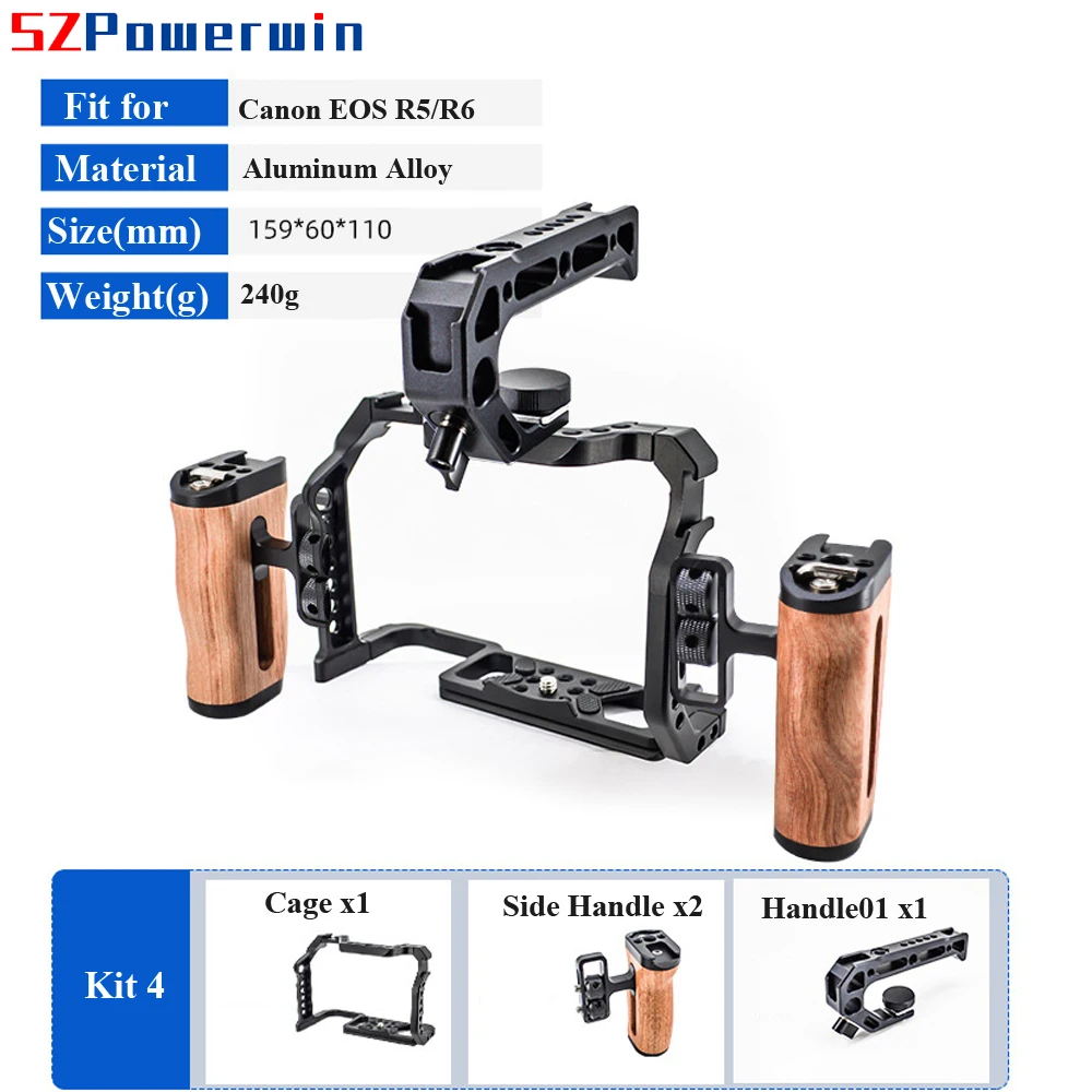 Camera Cage Rig - Powerwin Untuk Kamera Canon EOS R5
