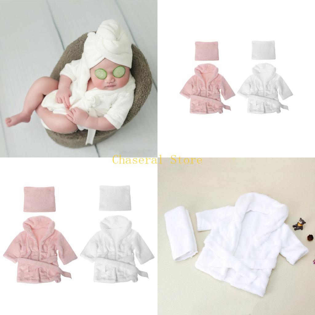 Photography Newborn - E7CE Jubah Mandi Bayi Baru Handuk