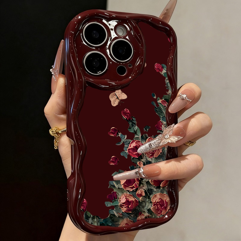 Photography By - Casing Ponsel Motif Bunga Lukisan Minyak