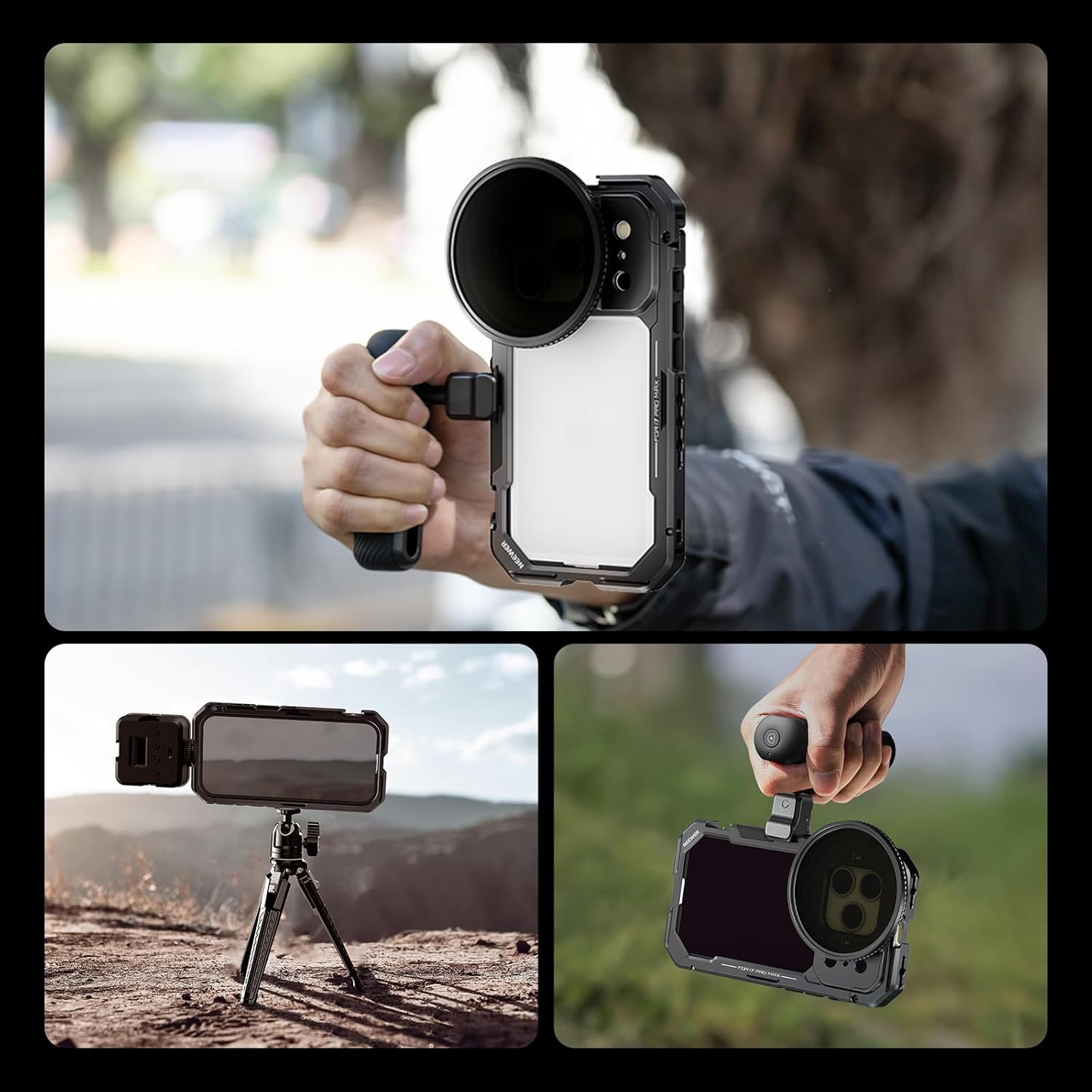 NEEWER Phone Cage untuk iPhone - Camera Cage Rig ulasan dan harga