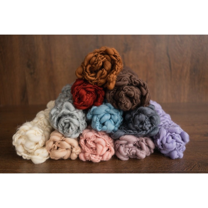Selimut Bayi Rajut Tebal Merin - Photography Newborn ulasan dan harga
