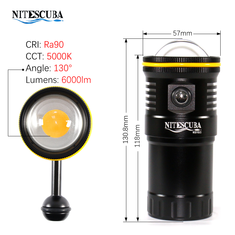 Nitescuba NSV60 Lampu Video LE - Strobe Light Studio ulasan dan harga
