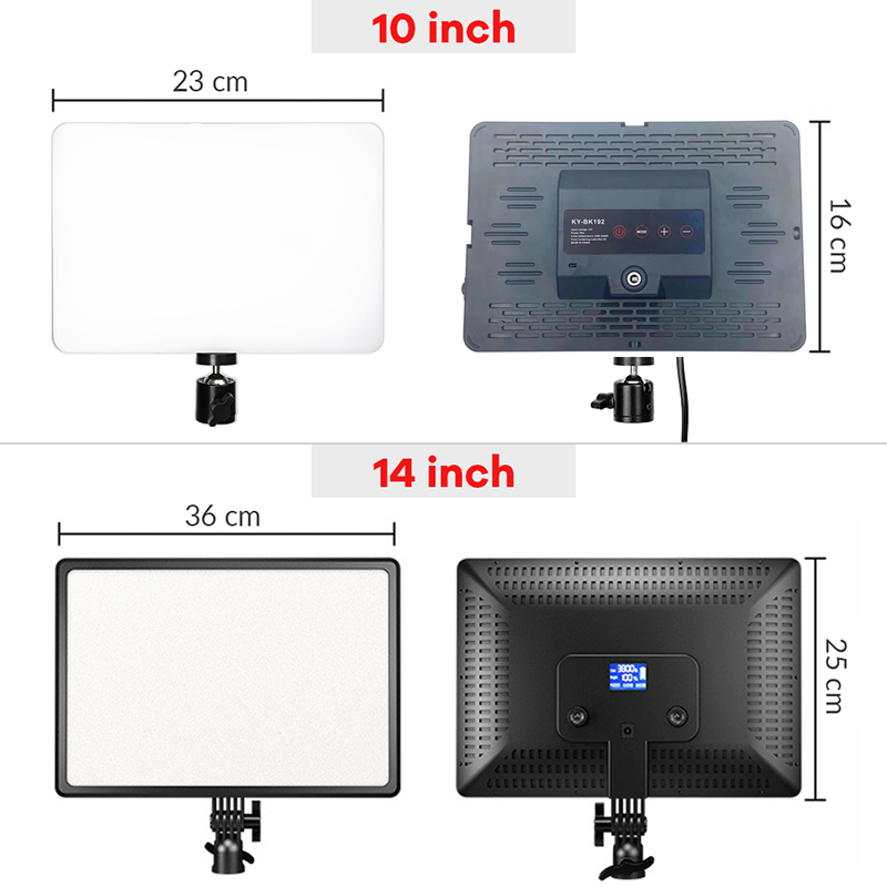 Panel Lampu Video LED 14 Inci  - Strobe Light Studio ulasan dan harga